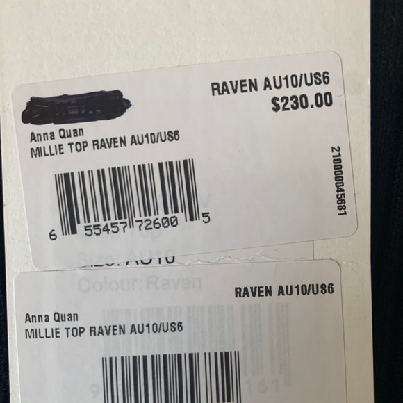 NWT ANNA QUAN Millie Top - Picture 5 of 7